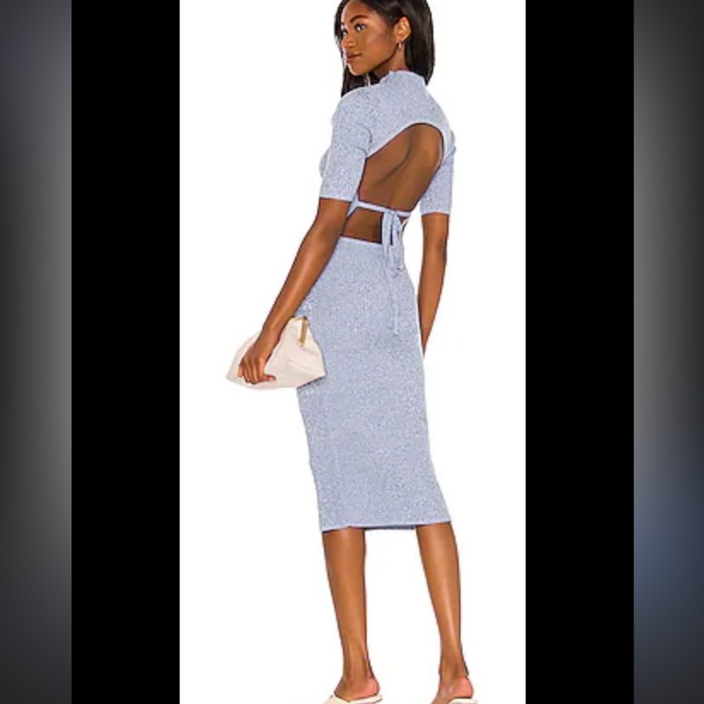 Song of Style Weston dress in marled blue NWT